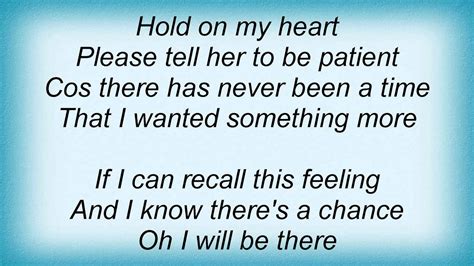 phil collins hold on my heart lyrics